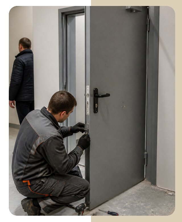 Ремонт противопожарной двери в Юбилейном по цене 6697 р. | Дверной